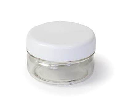 Банка 0,060 л бесцветная + крышка 04/2 белая  Выдумщики №199 БА														