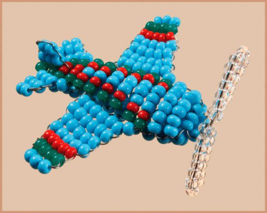 Набор для бисероплетения Чарiвна Мить "Веселый ветер (самолет)" 6,5*7,5см БП-131														