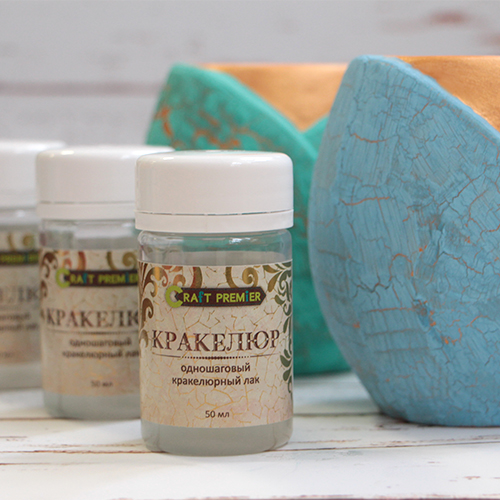 Лак кракелюрный одношаговый 50мл  Craft Premier Z0019														