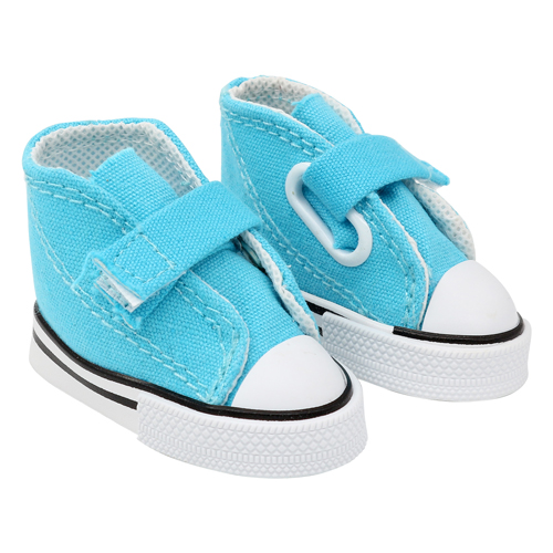 Кеды для кукол, на 1-й липучке 7,5  выс.4,5см, 1пара, цв.бирюзовый 26999														