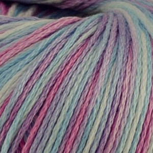 Пряжа "Хлопок мерсеризованный секцион. крашения" 238 разноцвет. 2 10*50 г. 200м 100% хлопок  КАМТЕКС