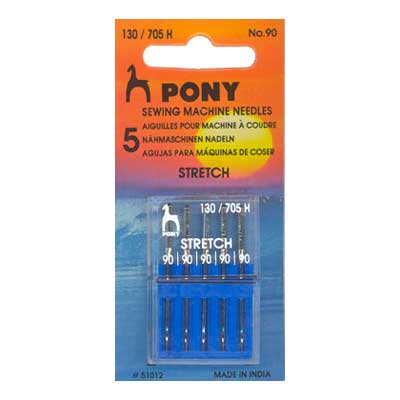 Иглы для быт.шв.машин для стрейч № 90 (в пачке 5 шт.)  PONY 51012														