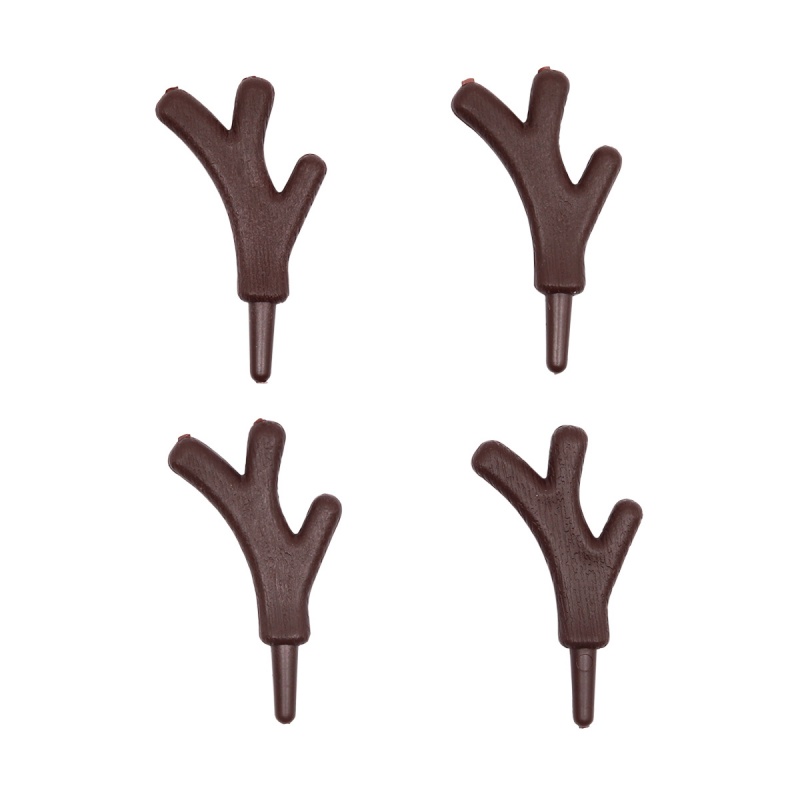 Оленьи рожки 3,2*2,5см пластик цв. коричневый набор 2пары за 1 пару 615563/28891														