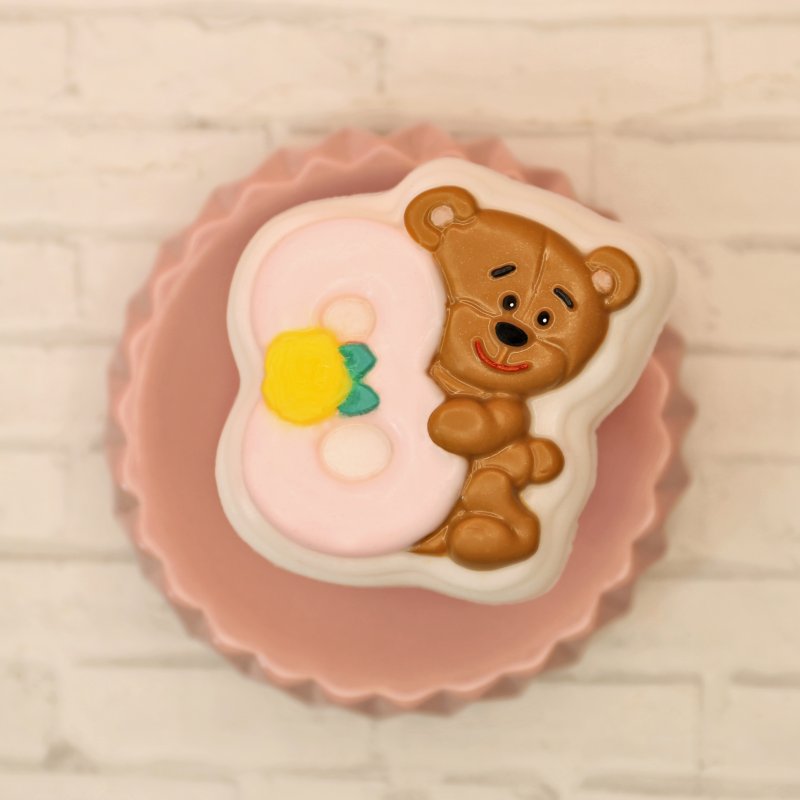 Форма для создания мыла "Мишка 8 Марта" пластик  Выдумщики														