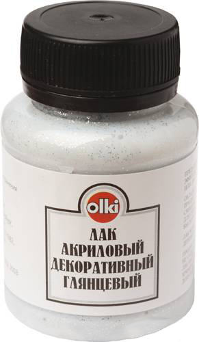 Лак акриловый декор. глянцевый 100мл.  Olki
