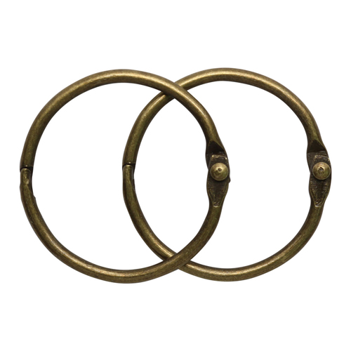 Кольца для альбомов цвет латунь, 35мм, набор 2шт. 7725963/5AS-105														