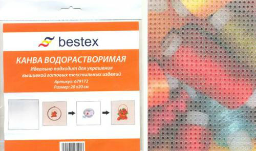 Канва водорастворимая 20*20см  Bestex														
