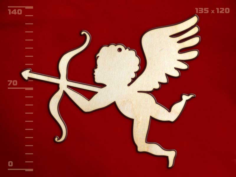 Заготовка для декорирования "Ангел-4" дерево  Полноцвет 141197														