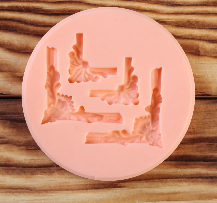 Молд для полимерной глины "Узорные уголки" № 595 силиконовый  АртУзор 2340438														