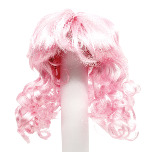 Волосы для кукол П 80 локоны розовый П 80(26380)														