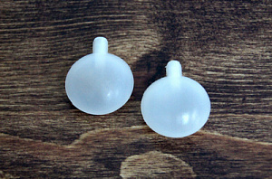 Пищалка для изготовления игрушек d=3см цв. белый механическая набор 2шт. за 1шт.  Совушка 26664														