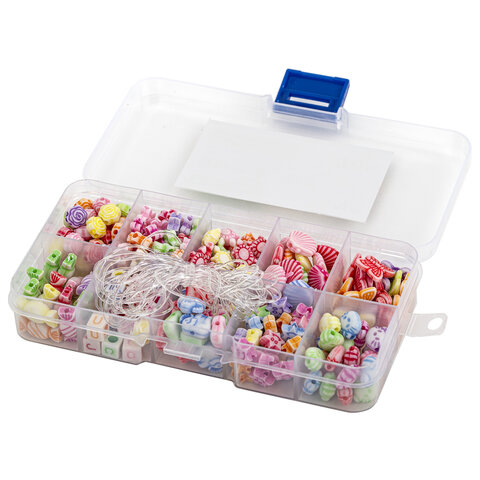 Набор для бисероплетения "Beads set" бусины в контейнере  Brauberg 664693														