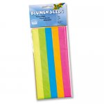 Бумага тонкая (папиросная), неоновый микс, 20г/м², 50х70см, 5л. 