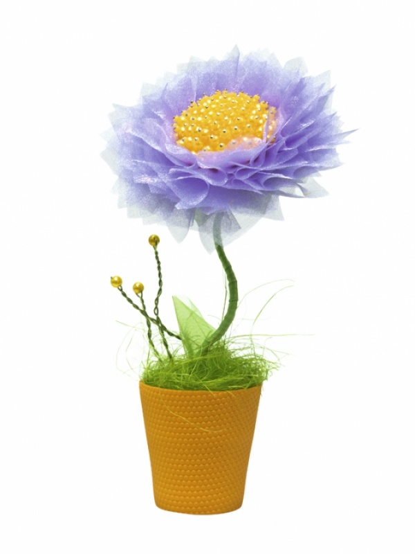 Набор для творчества "Дерево счастья. Топиарий из органзы. Лиловое настроение"  Волшебная мастерская ТПО-03														