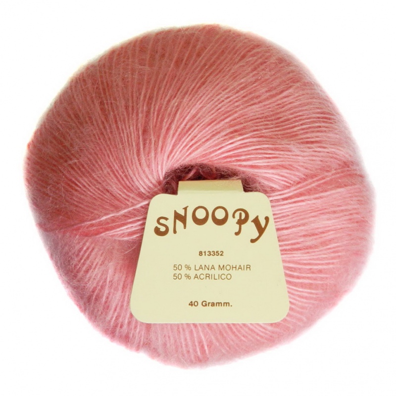 Пряжа "Snoopy-Снупи" 121 св.розовый 10*40г. 115м 50% мохер, 50% акрил  Mafil												