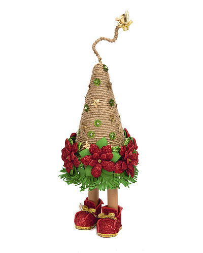 Набор для творчества "Елочка на ножках с пуансеттией" фоамиран  Волшебная мастерская