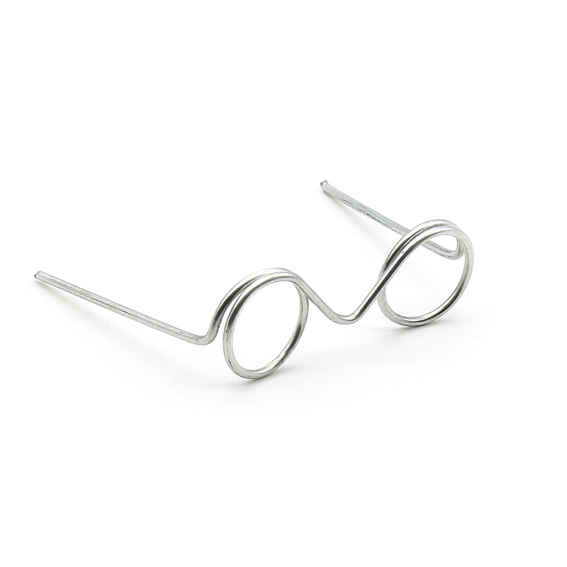 Очки для кукол без стекла металл цв. серебро 35мм диам. 25мм набор 10шт. за 1шт 7728292/AR1068														