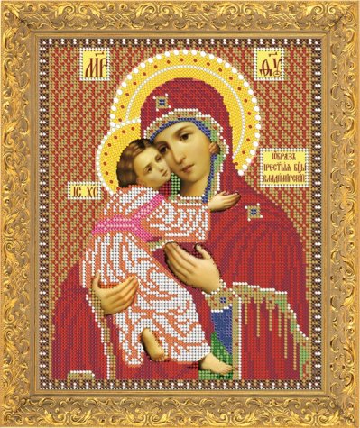 Вышивка бисером Светлица 8384 "Прсв. Богородица Владимирская" (19,1*24,6см)
