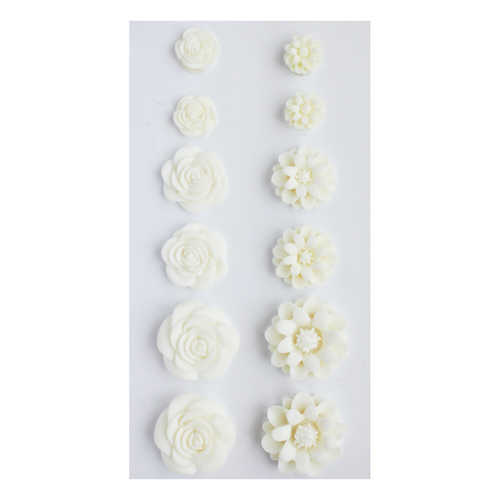 Объемные самоклеющиеся цветы набор 12шт  АСТРА ARS2080/7718328														