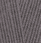 Пряжа "LANAGOLD CLASSIC" 348 темно-серый  5*100 г. 240м 49% шерсть, 51 % акрил  ALIZE 348														