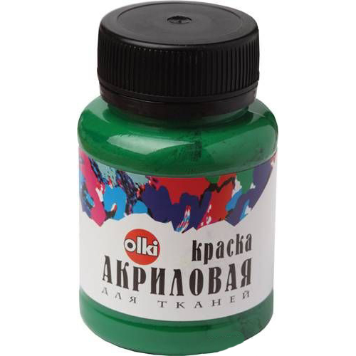 Краски акриловые  1цв. лиственно-зеленый 100мл  Olki  С-Пб 405048														