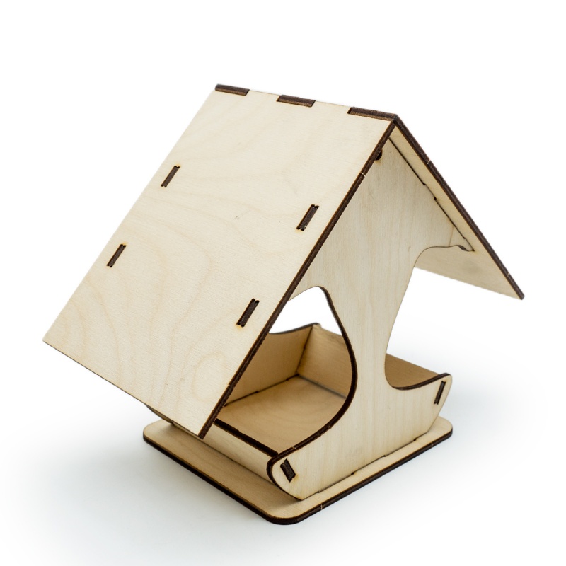 Заготовки деревян. Кормушка маленькая 10,5х10,5х15см фанера  АСТРА 486614/L-281														