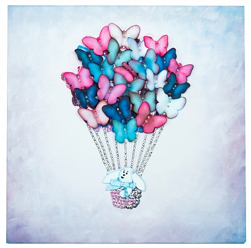 Набор для творчества "Мозаика из пайеток на холсте Воздушный шар"  Волшебная мастерская МХ-24														