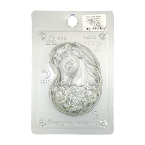 Форма для создания мыла "Единорог в цветах" пластик  Выдумщики 688759														