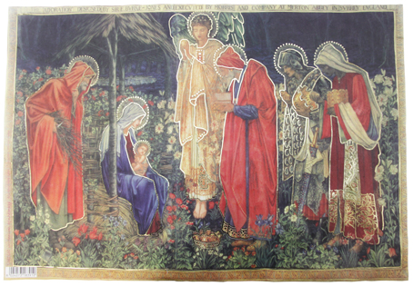 Бумага рисовая для декупажа "Дева Мария с младенцем/Дамы 3" 48*23см na4178														