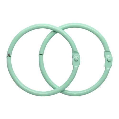 Кольца для альбомов цвет голубой, 25мм, набор 2шт. латунь 7725962/5AS-103														