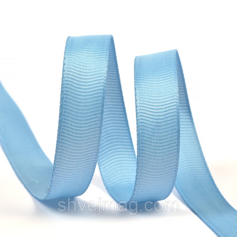 Лента репсовая 12мм голубой, 12мм*25м 335/77435														