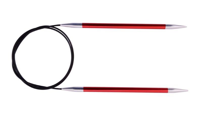 Спицы круговые Zing D 2,5мм, длина 100см, алюминий, гранатовый  Knit Pro 47153														