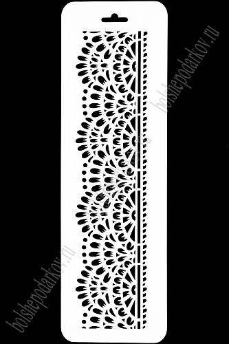 Трафарет для творчества "Элеганс-2" 10*32см ЭЛГб-54														