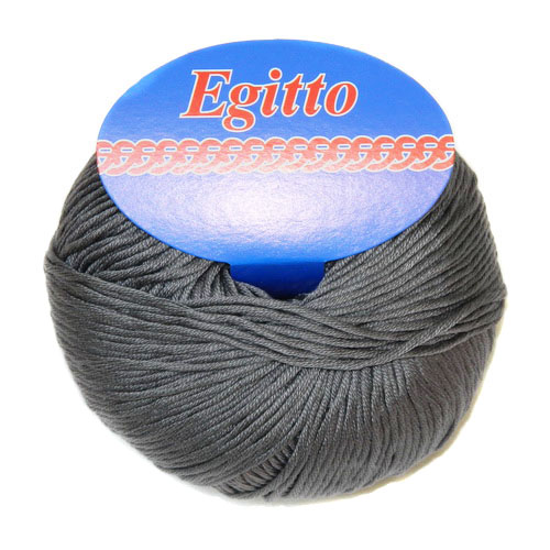Пряжа "EGITTO" 86 св. серый 10*50 г. 120м 100% мерсеризованный хлопок  Weltus