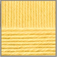 Пряжа "Самобытная" 53 св. желтый 10*100 г. 200м 50% шерсть, 50 % акрил  Пехорка