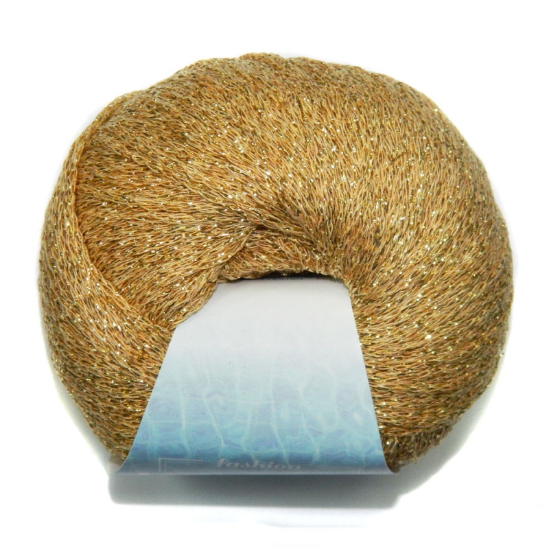 Пряжа "SANTORINI" 8612 бежевый 10*50 г. 190м 80% вискоза, 20% полиэстер  Lana Gatto 8612														