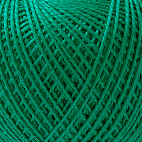 Пряжа "Ирис" 3514 изумруд 20*25 г. 140м 100% хлопок  МШФ 3514														