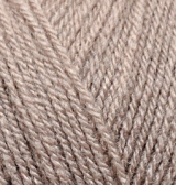 Пряжа "SUPERLANA TIG" 541 какао 5*100 г. 570м 75% акрил, 25 % шерсть  ALIZE 541														