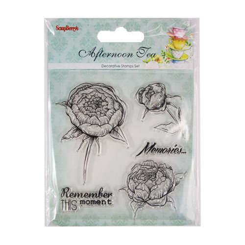 Штамп "Сладости. Воспоминания" (англ) набор 10,5*10,5см  ScrapBerrys SCB4904004b														