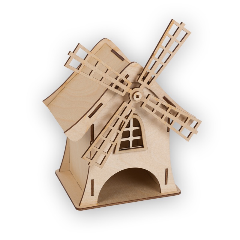 Заготовки деревян. Чайный домик. Мельница 12,5*16,2см  Mr.Carving ВД-496														