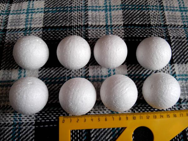 Пенопласт белый Шарик d=5см 124883