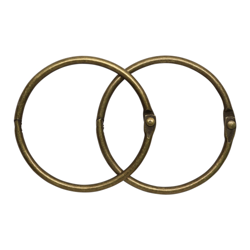 Кольца для альбомов цвет латунь, 50мм, набор 2шт. 7726409/5AS-107														