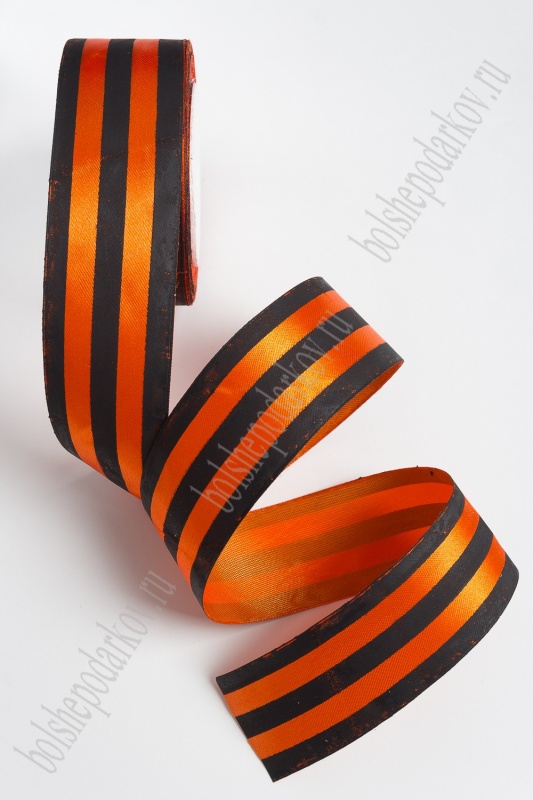 Лента атласная  "Георгиевская" 40мм 40мм*23м 118-354/SF-2019-2														