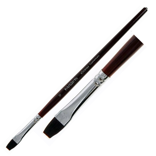 Кисть синтетика плоская жесткая 10 "Зима"  МАЛЕВИЧЪ 710010														