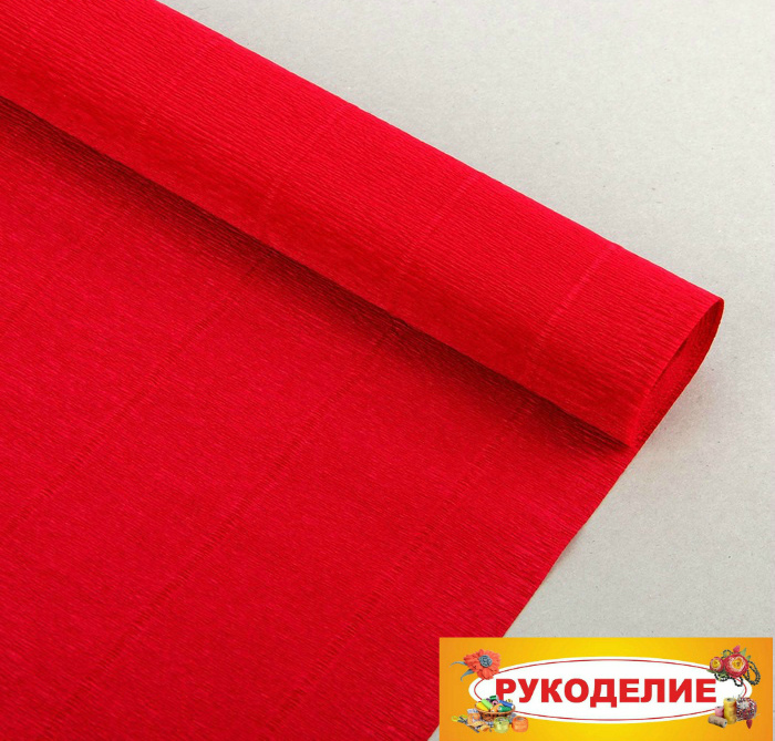 Бумага гофре бордо 50см*2,5м 180гр.  Италия 986