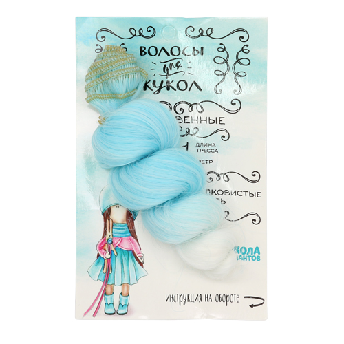 Волосы Трессы кудри длина 15см ширина 100см цв.    цена за 1шт 3588514														