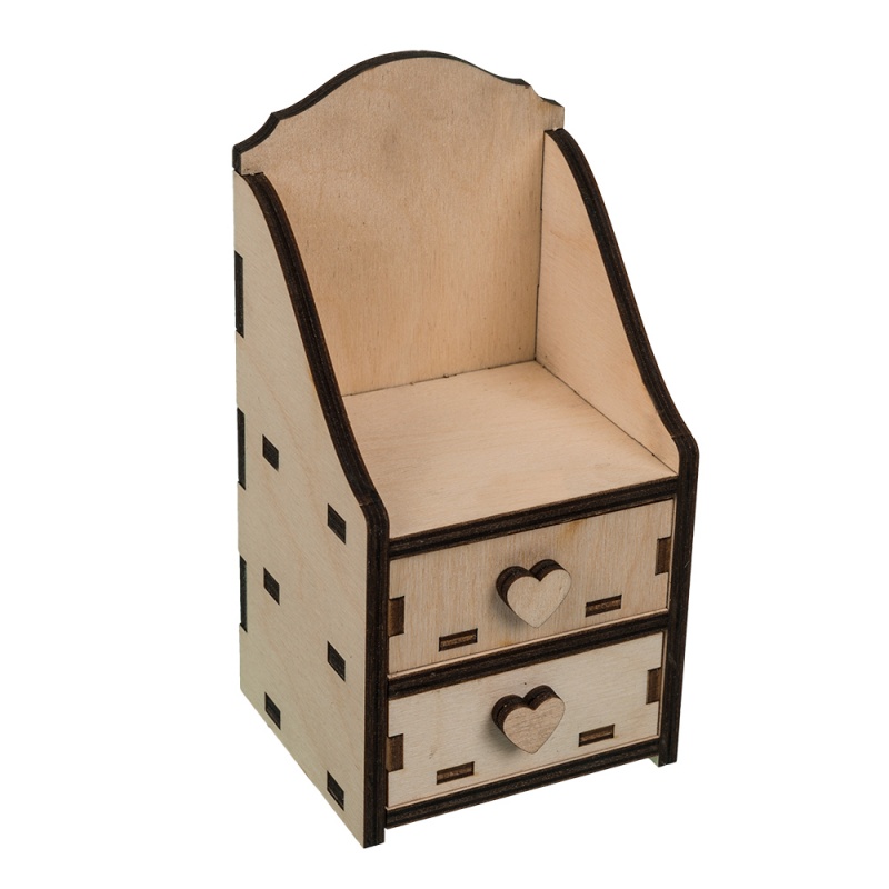 Заготовки деревян. Комодик малый 9*8*17см  Mr.Carving ВД-347														