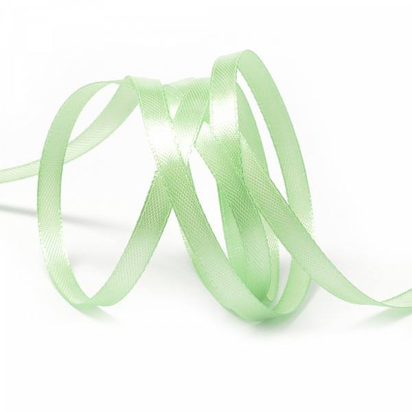 Лента атласная  6мм 8069/3028 св. бирюзовый, 6 мм*33м за 1 м 8069/3028														