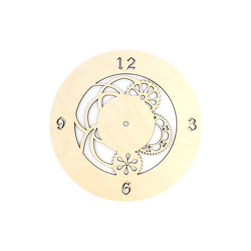 Заготовки деревян. Циферблат Шестеренки 30*30см, 6мм  АСТРА L-216														