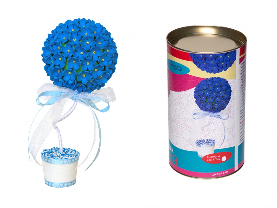 Набор для творчества "Дерево счастья. Топиарий. Незабудка"  Волш. мастерская ТП-02														